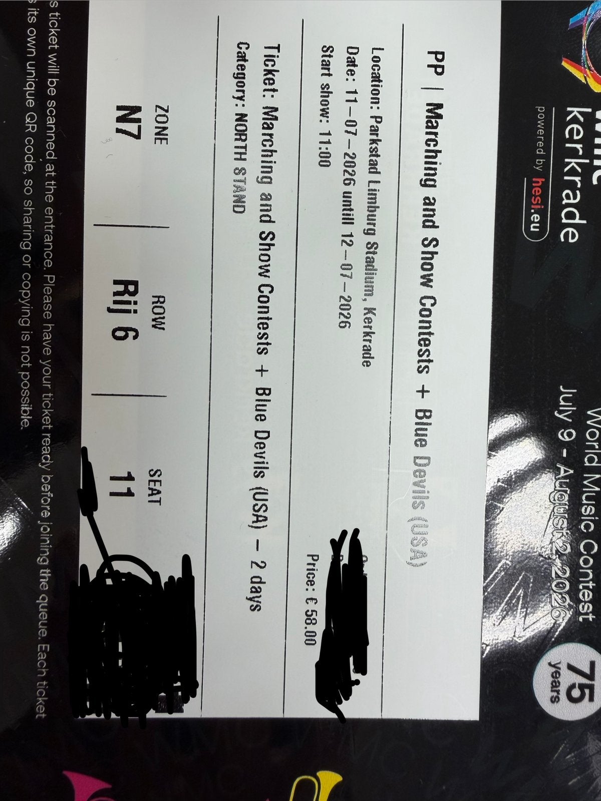 Tickets WMC, Twee personen