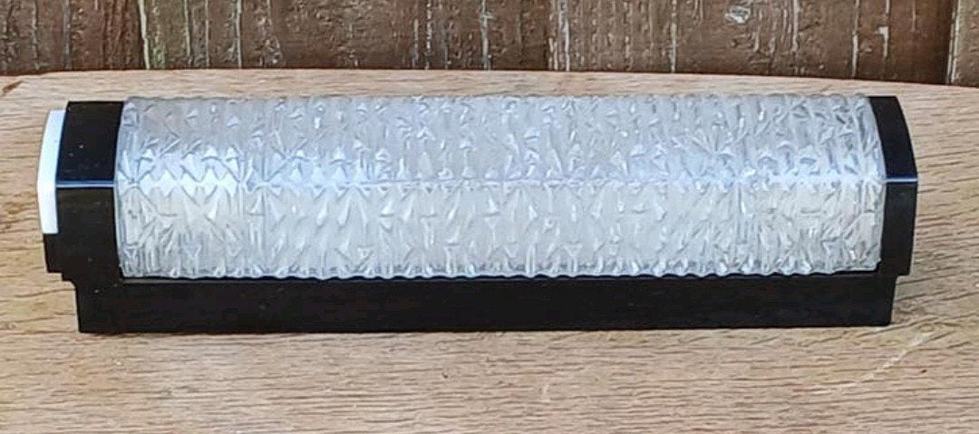 Zeldzame Duitse ERCO kristal ijsglas bakeliet wandlamp, Antiek en Kunst, Antiek | Lampen, Ophalen of Verzenden