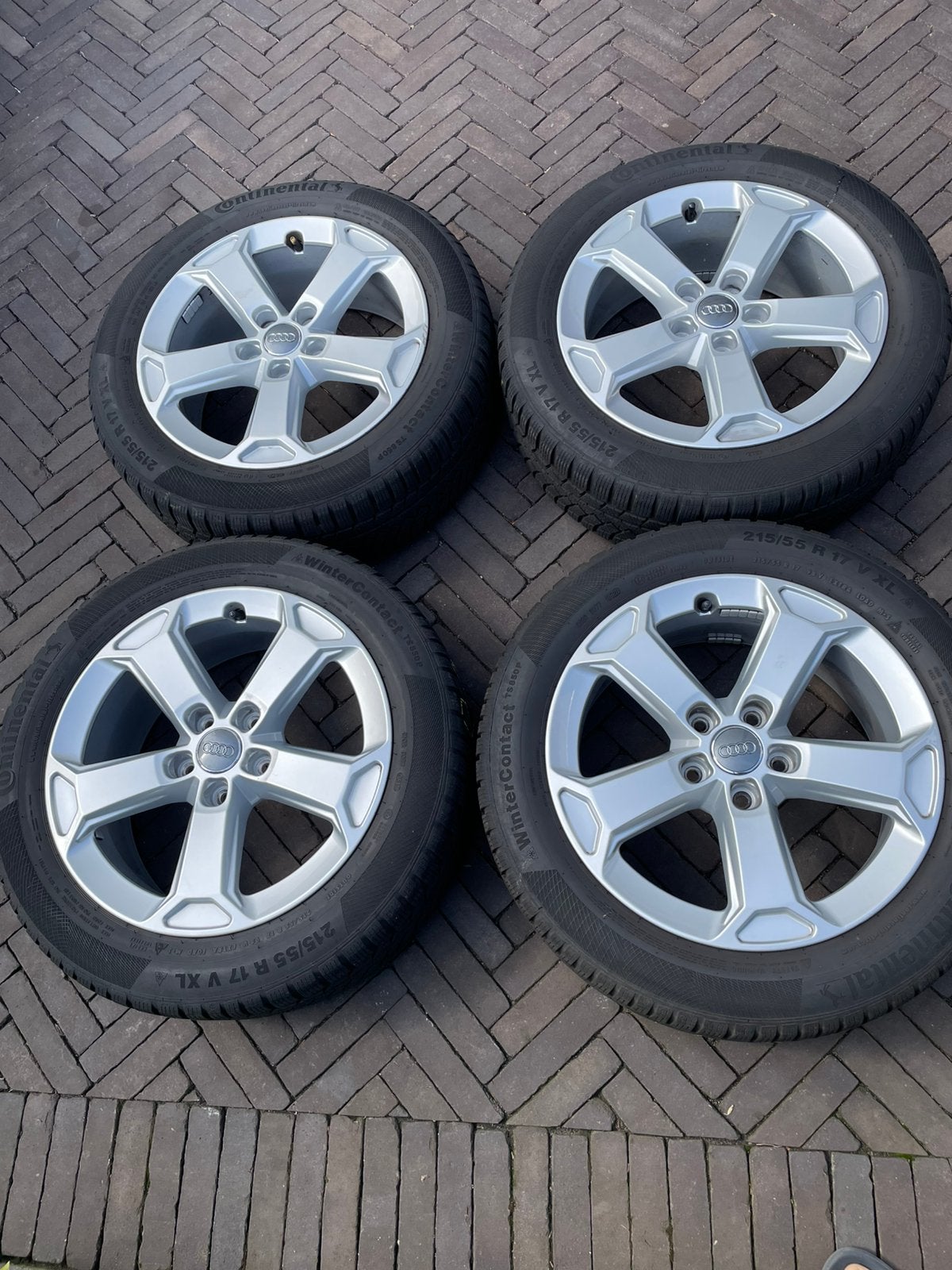 Nog nette audi velgen., Auto-onderdelen, Banden en Velgen, Ophalen, Gebruikt, Velg(en), 17 inch