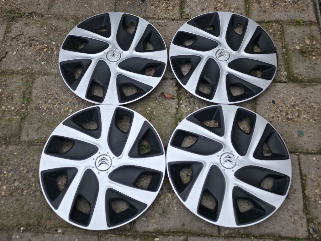 Set van 4 originele wieldoppen Citroen DS 16 inch, Ophalen of Verzenden, Gebruikt