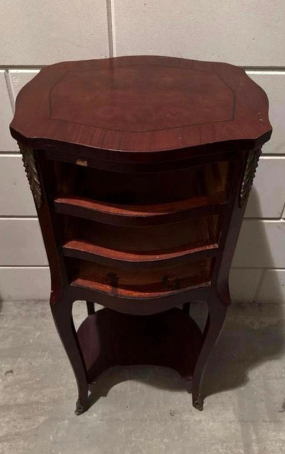 Bijzettafel vintage antiek gebruikt, Ophalen