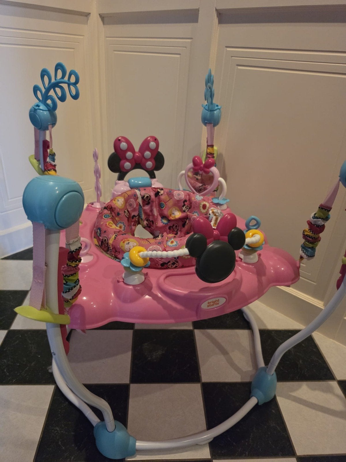 Minnie Mouse Baby Jumper/Loopstoel - Zo goed als nieuw, Ophalen, Zo goed als nieuw, Overige typen, Met geluid
