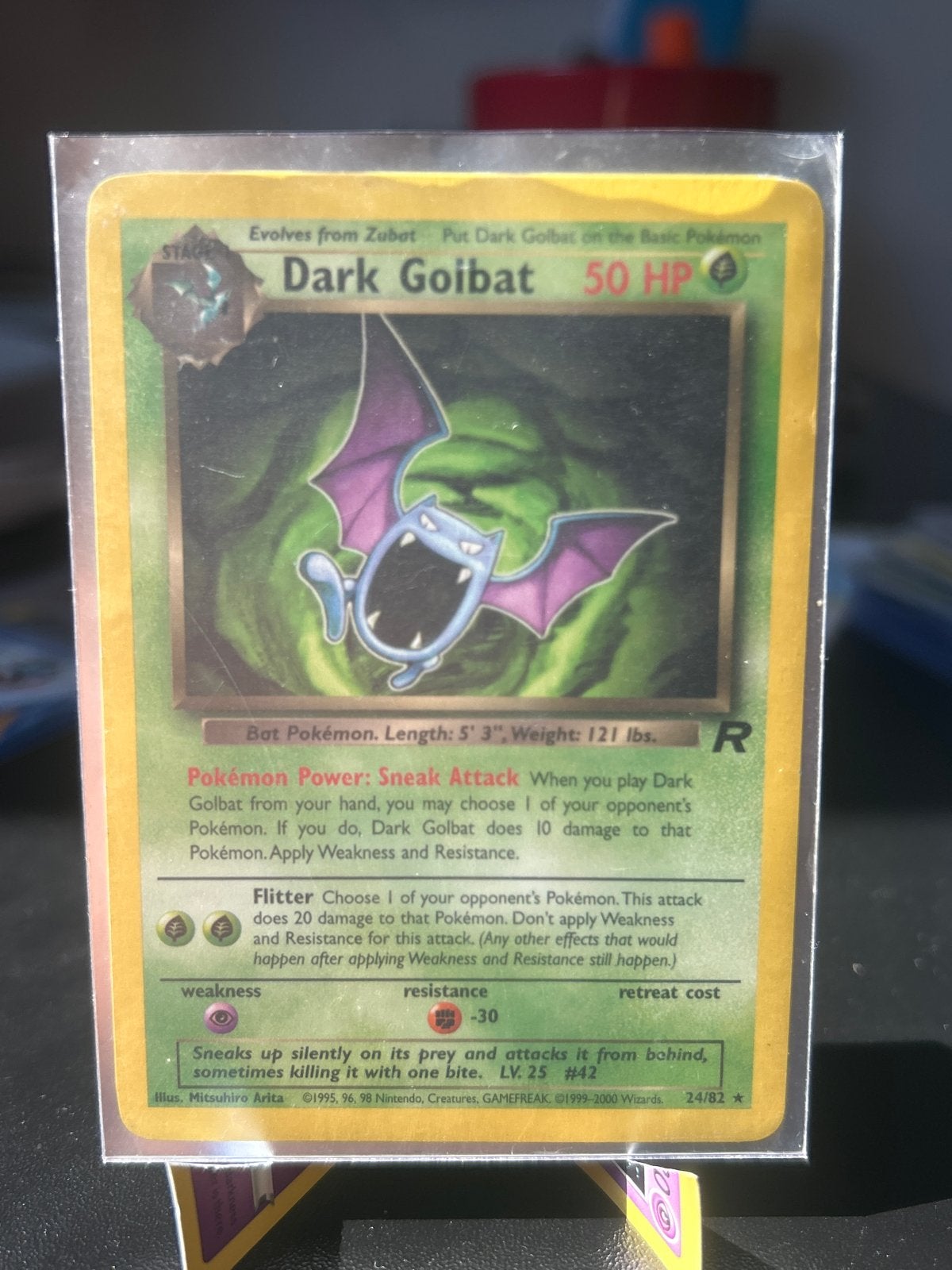Dark Golbat Pokémon kaart 24/82 - Team Rocket Set, Hobby en Vrije tijd, Verzamelkaartspellen | Pokémon, Ophalen of Verzenden, Gebruikt