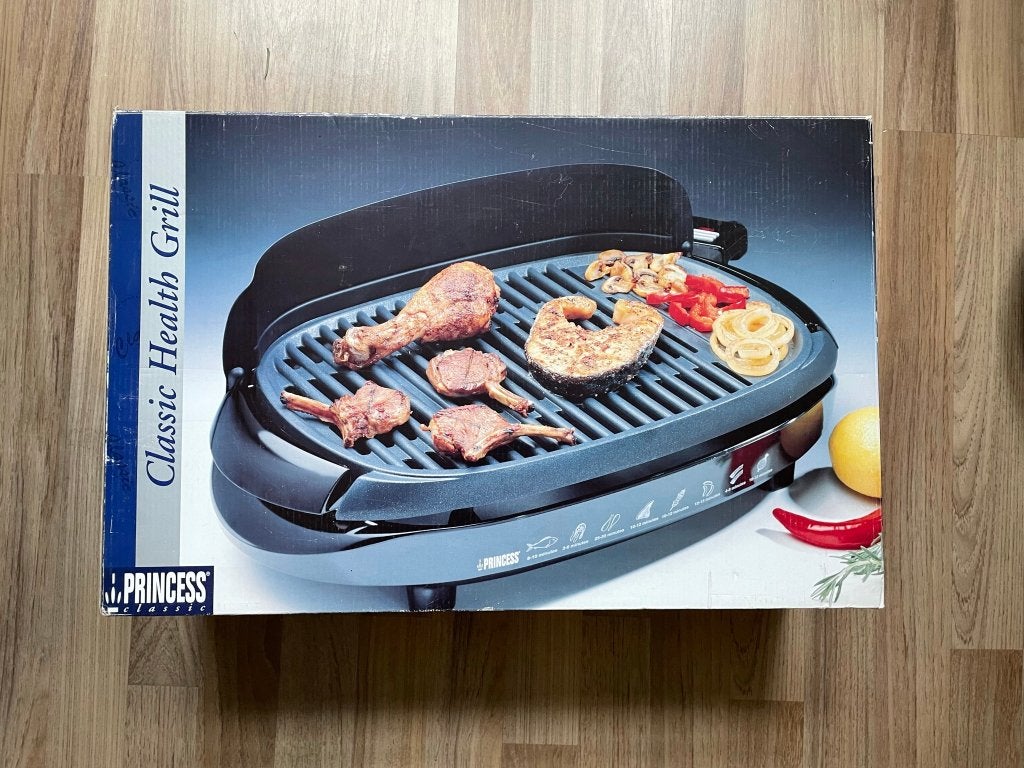 Princess Classic Health Grill - Elektrische BBQ, Tuin en Terras, Ophalen of Verzenden, Zo goed als nieuw, Princess