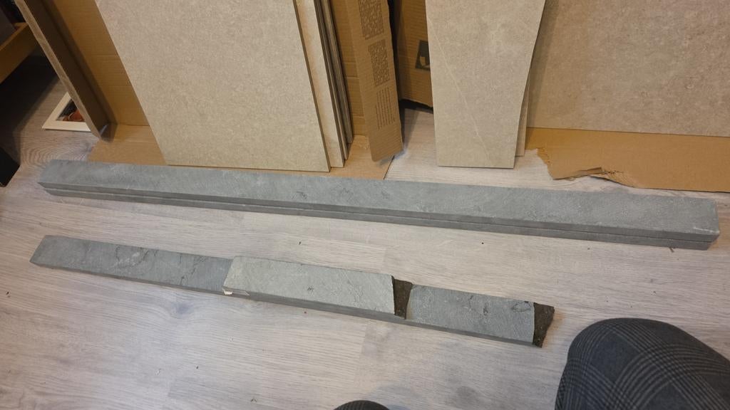 2 dorpels van 105/5/2, Gebruikt, Overige typen, Minder dan 5 m², Overige materialen