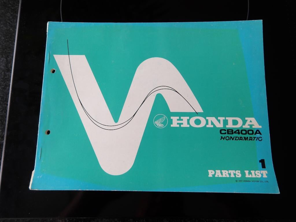 Onderdelenboek Honda CB400A Automatic 1977, Verzenden, Honda