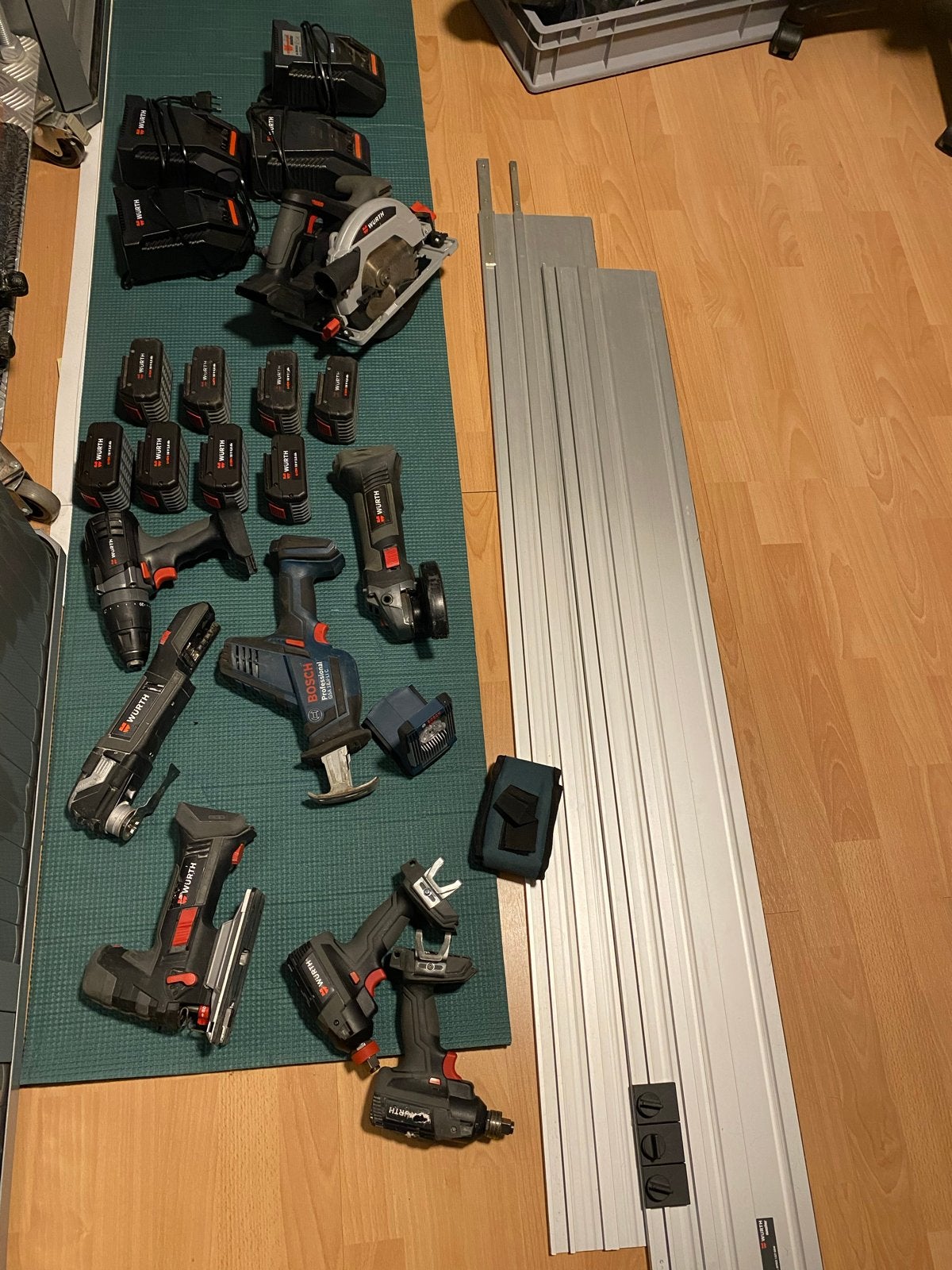 Würth 18V Accu Gereedschappen Set met Bosch Accu Zaag, Doe-het-zelf en Verbouw, Ophalen, Gebruikt