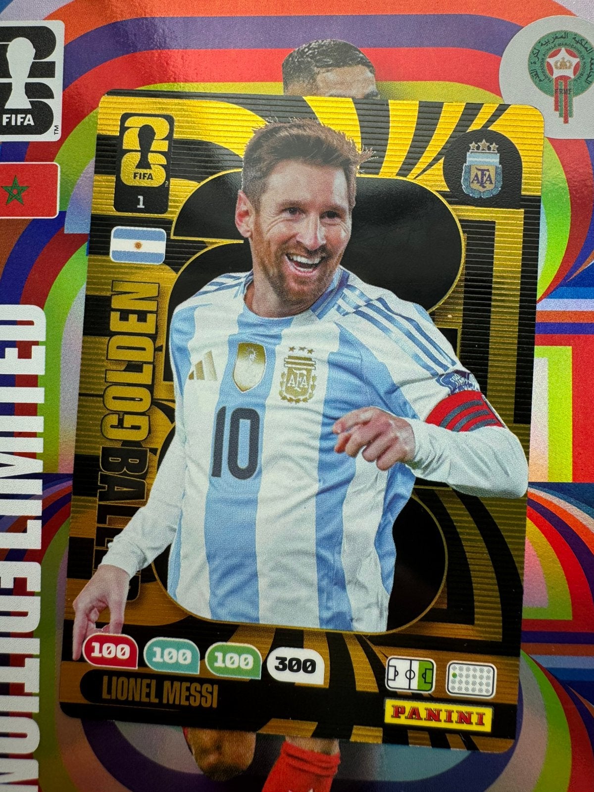 Messi panini fifa world cup, Ophalen, Nieuw, Plaatje