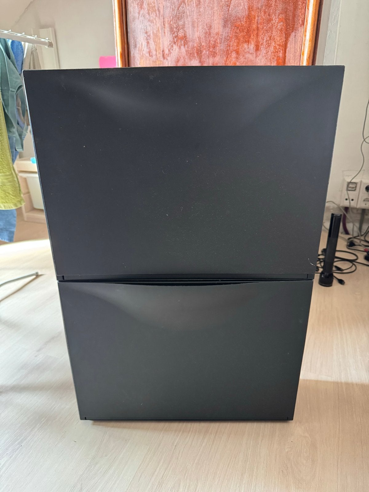 IKEA TRONES Schoenenkast/Opberger - Zwart en Wit, Ophalen, Gebruikt