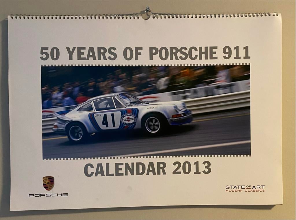 50 YEARS OF PORSCHE 911. Calendar 2013, Ophalen of Verzenden, Gebruikt, Auto's