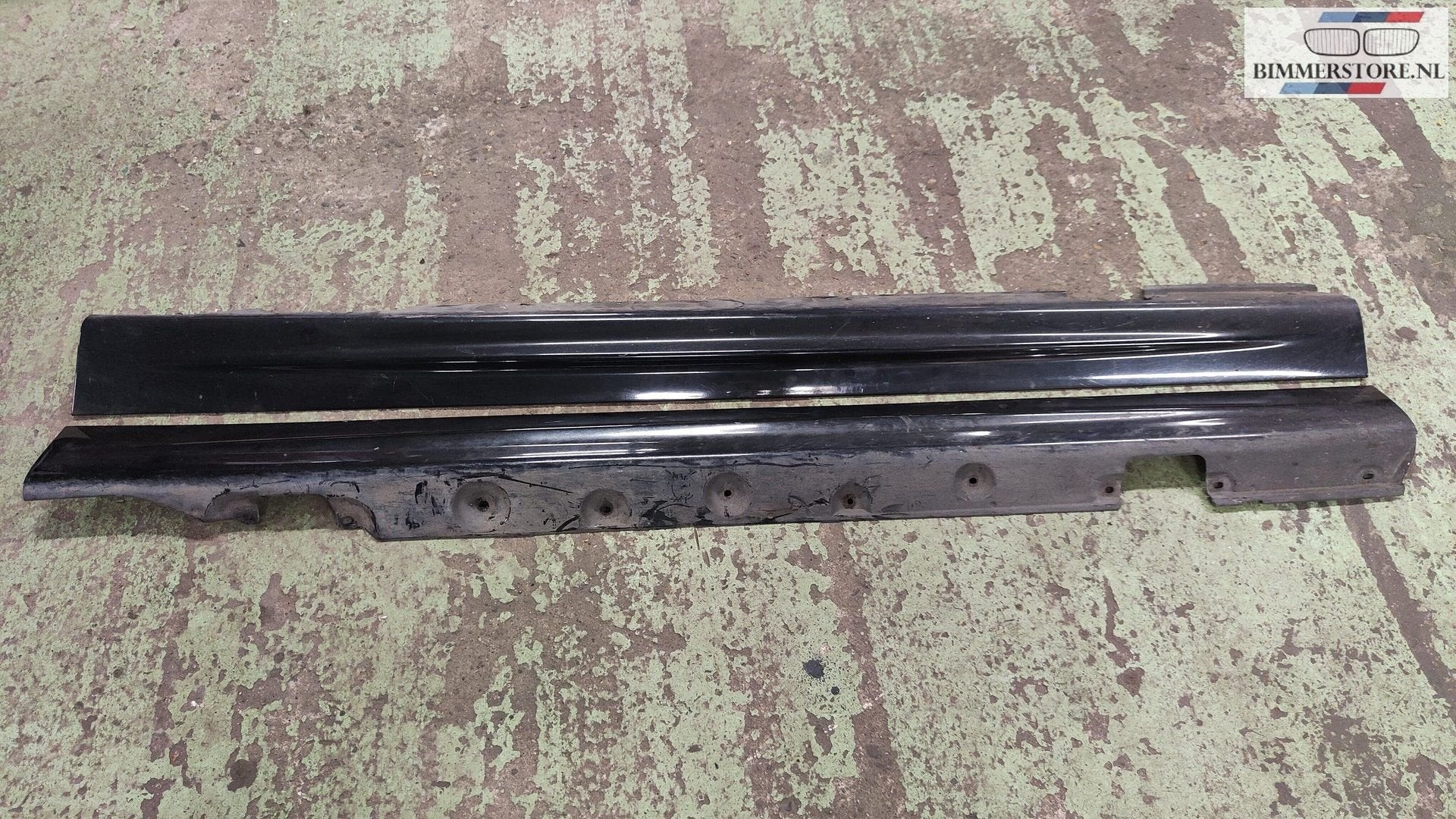 Set Originele sideskirts BMW 3 serie E90 E91 BLACK SAPPHIRE, Ophalen, Gebruikt, -, -