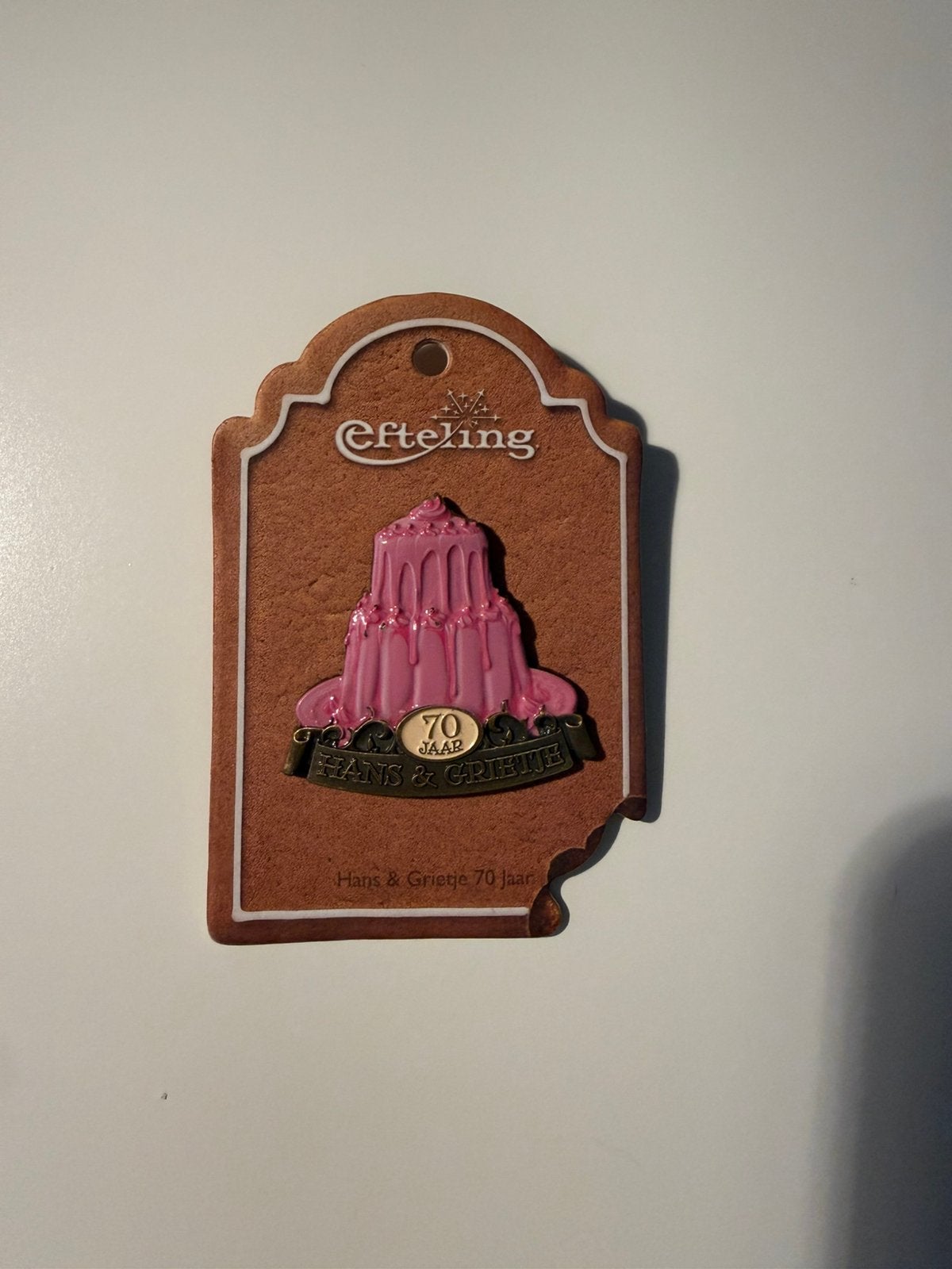 Efteling pin hans & grietje, Ophalen of Verzenden, Zo goed als nieuw, Button of Speldje