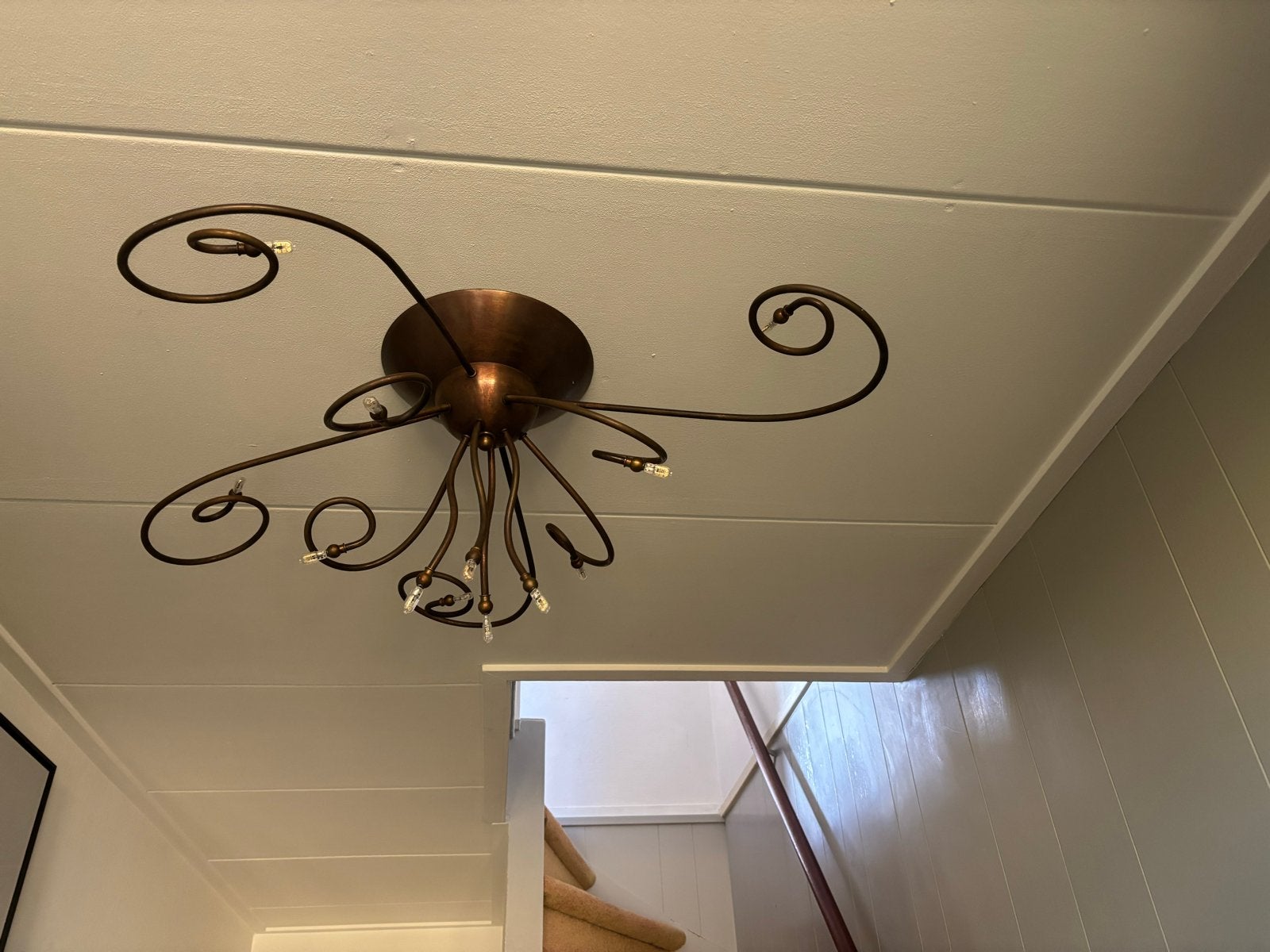 Ben Demmers Plafondlamp met Kristallen, Kroonluchter, Gebruikt, Design, Ophalen of Verzenden