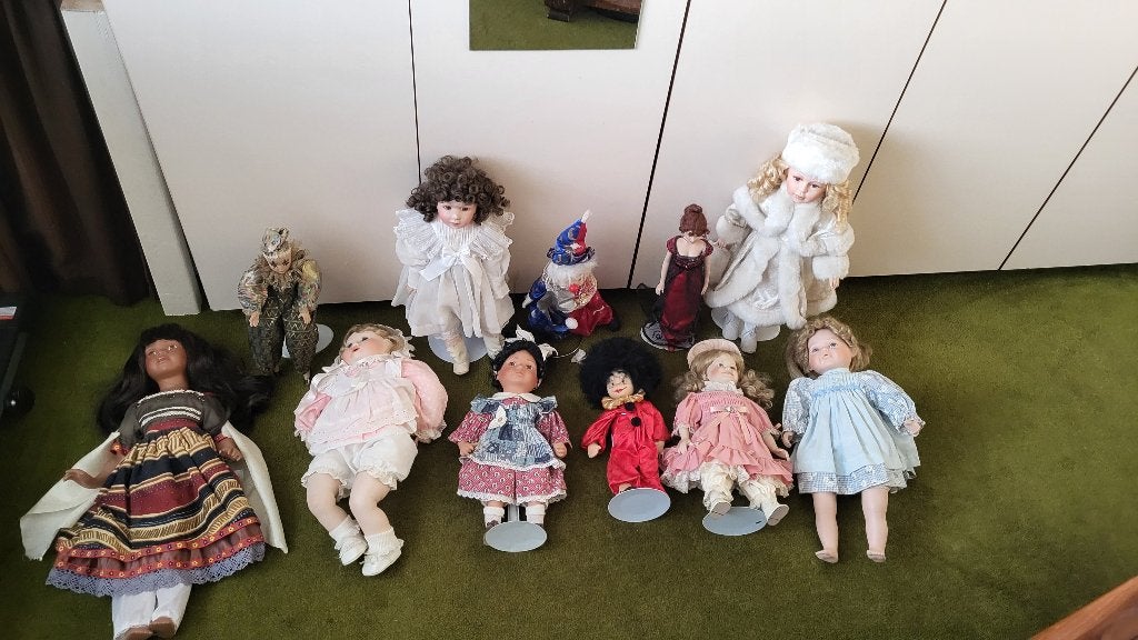 Diverse collectie poppen in verschillende maten, Ophalen of Verzenden, Zo goed als nieuw, Overige typen, Levensecht of Reborn
