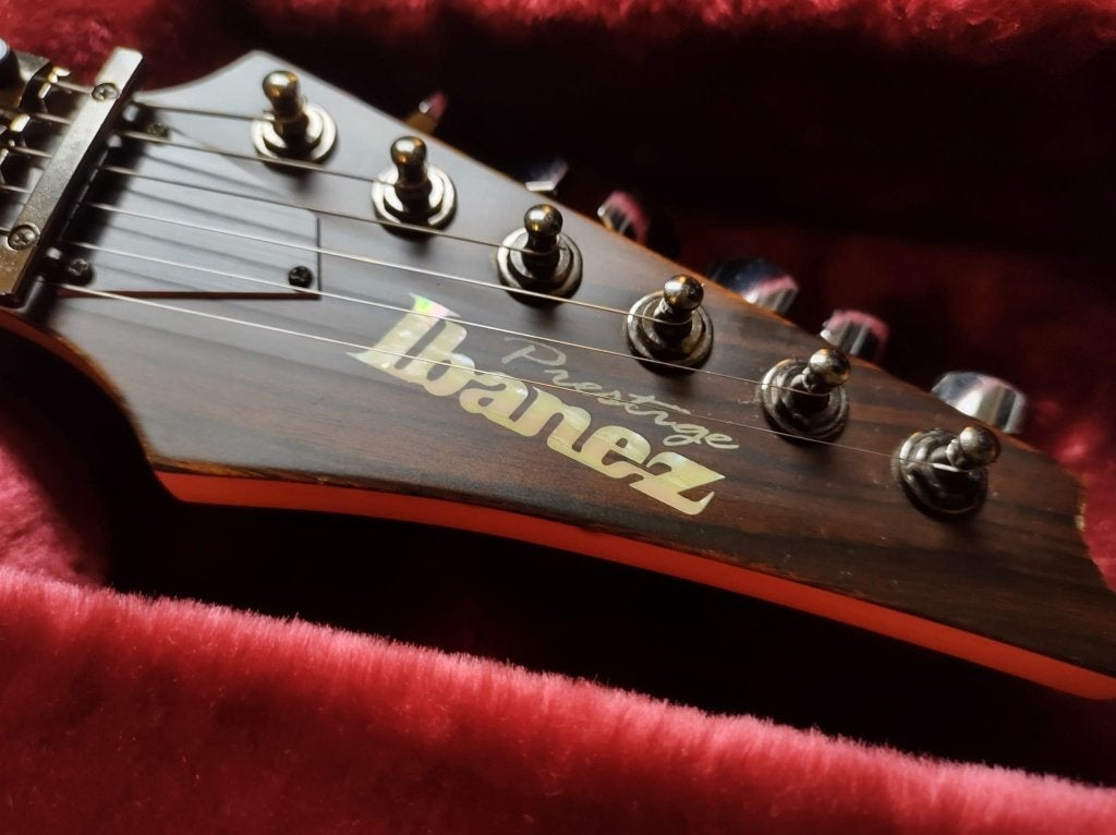 Ibanez RGT220A-NTF Prestige 2005 - Natural Flat, Verzenden, Gebruikt, Solid body, Ibanez