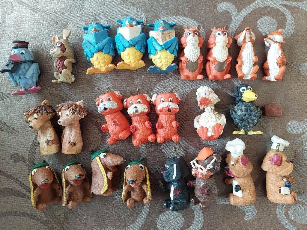 Verzameling van diverse vintage speelfiguren, Verzamelen, Ophalen of Verzenden, Gebruikt