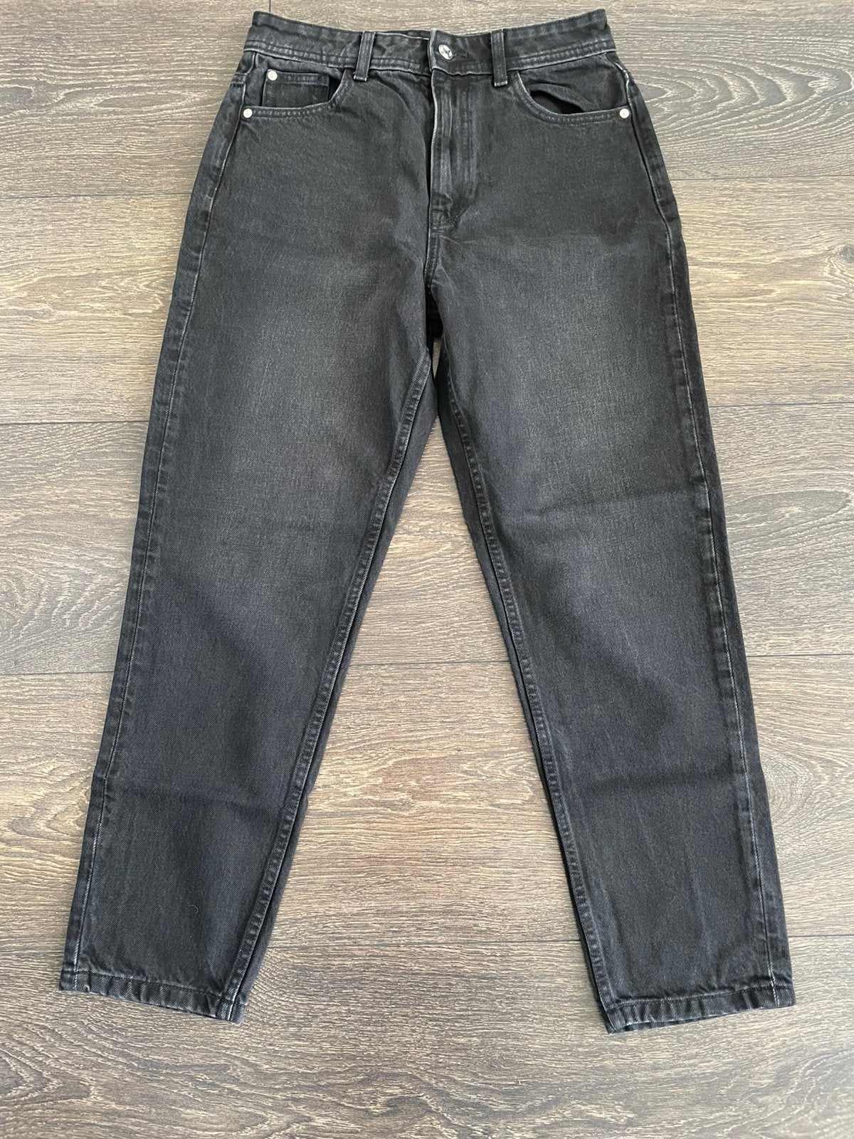 Mom fit jeans high waist, Ophalen of Verzenden, Zo goed als nieuw, Zwart, W30 - W32 (confectie 38/40)
