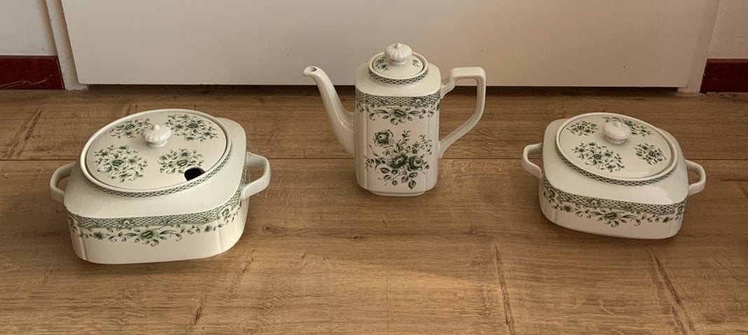 Arzberg puntgave serveerschaal soepterriene koffiepot goen, Ophalen of Verzenden