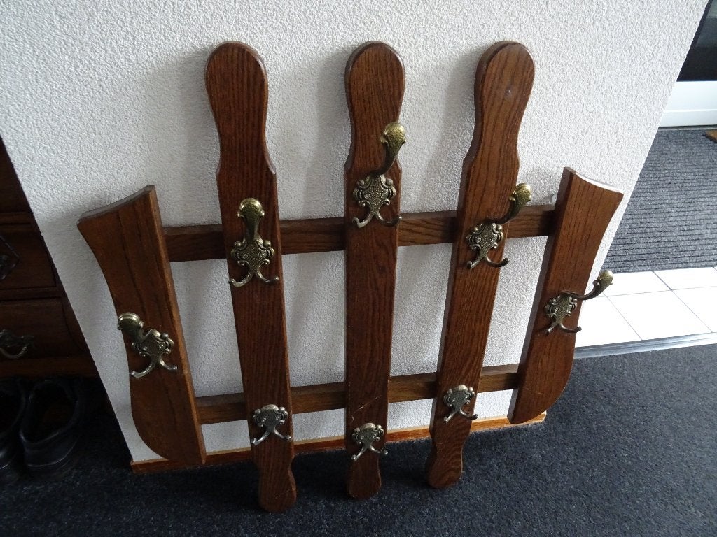 eiken kapstok, Huis en Inrichting, Zo goed als nieuw, Minder dan 100 cm, Hout, Ophalen