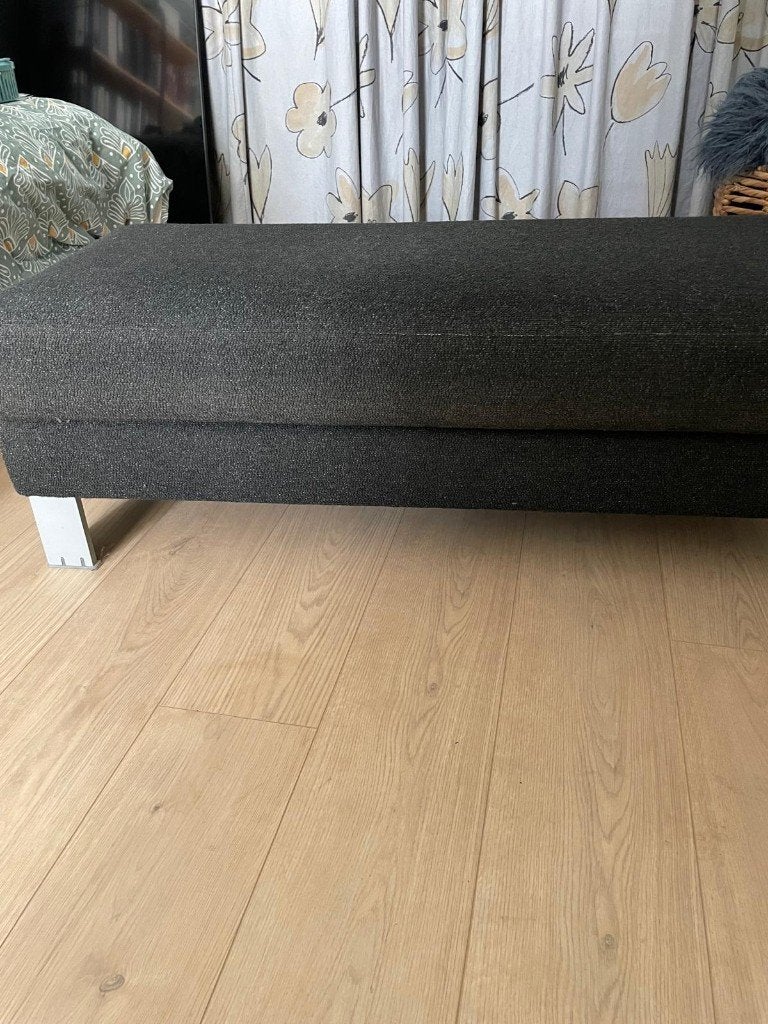 Leolux hocker / poef - antraciet, Ophalen, Gebruikt, Design, Overige materialen