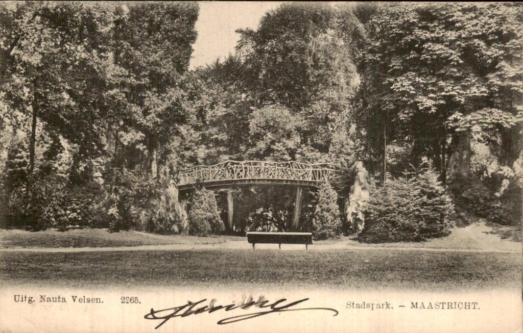 Maastricht - Stadspark - Brug, Ophalen of Verzenden, Voor 1920, Gelopen, Limburg