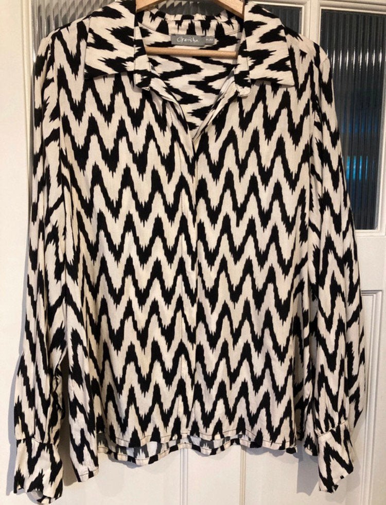 Geisha blouse xl, Kleding | Dames, Ophalen of Verzenden, Nieuw, Maat 46/48 (XL) of groter, Zwart