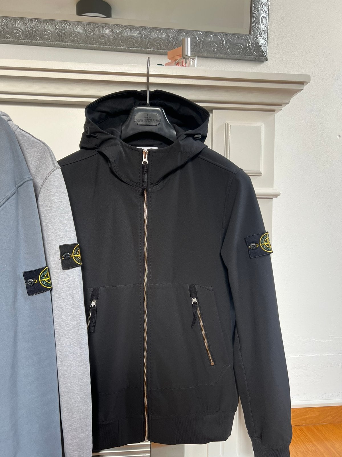 Stone Island | Light Soft Shell-R e-dye | Black | Size S, Ophalen of Verzenden, Zo goed als nieuw, Maat 46 (S) of kleiner, Zwart