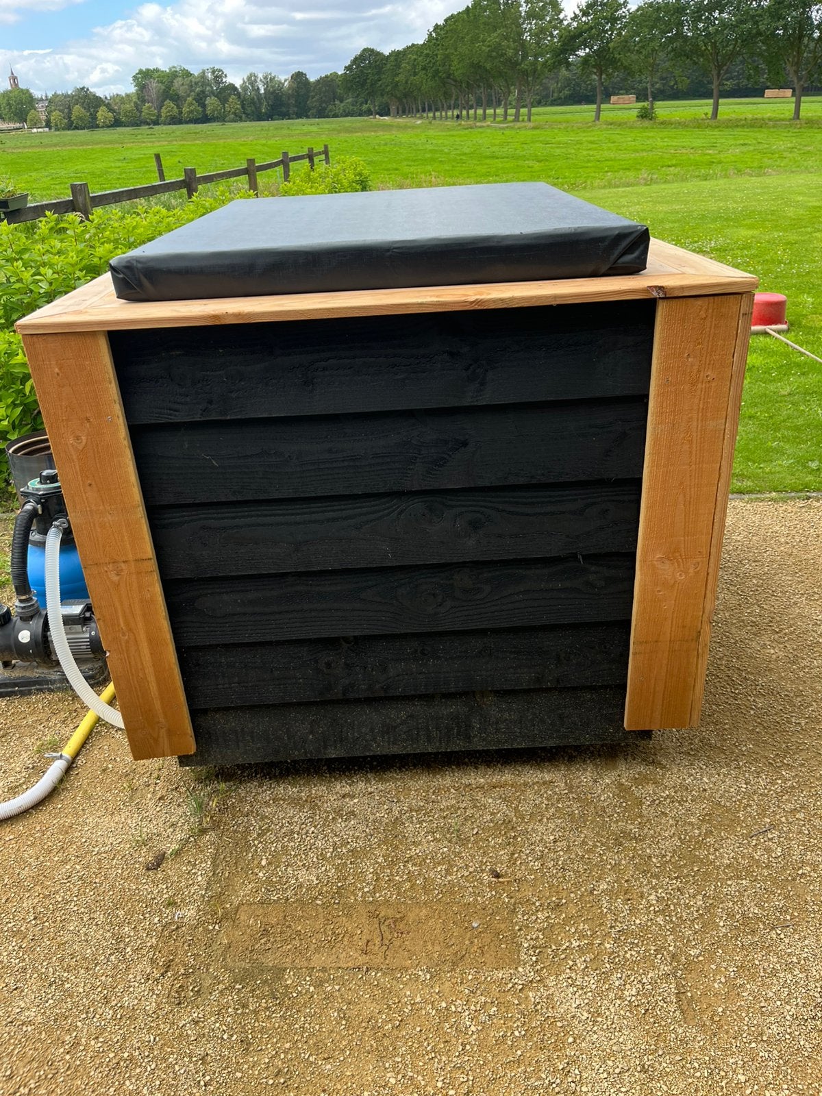 Hottub met kachel en pomp, Ophalen, Nieuw, Filter, Vast