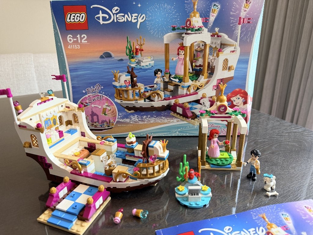 LEGO Disney 41153 – Ariëls Koninklijke Feestboot, Lego, Ophalen of Verzenden, Zo goed als nieuw, Disney