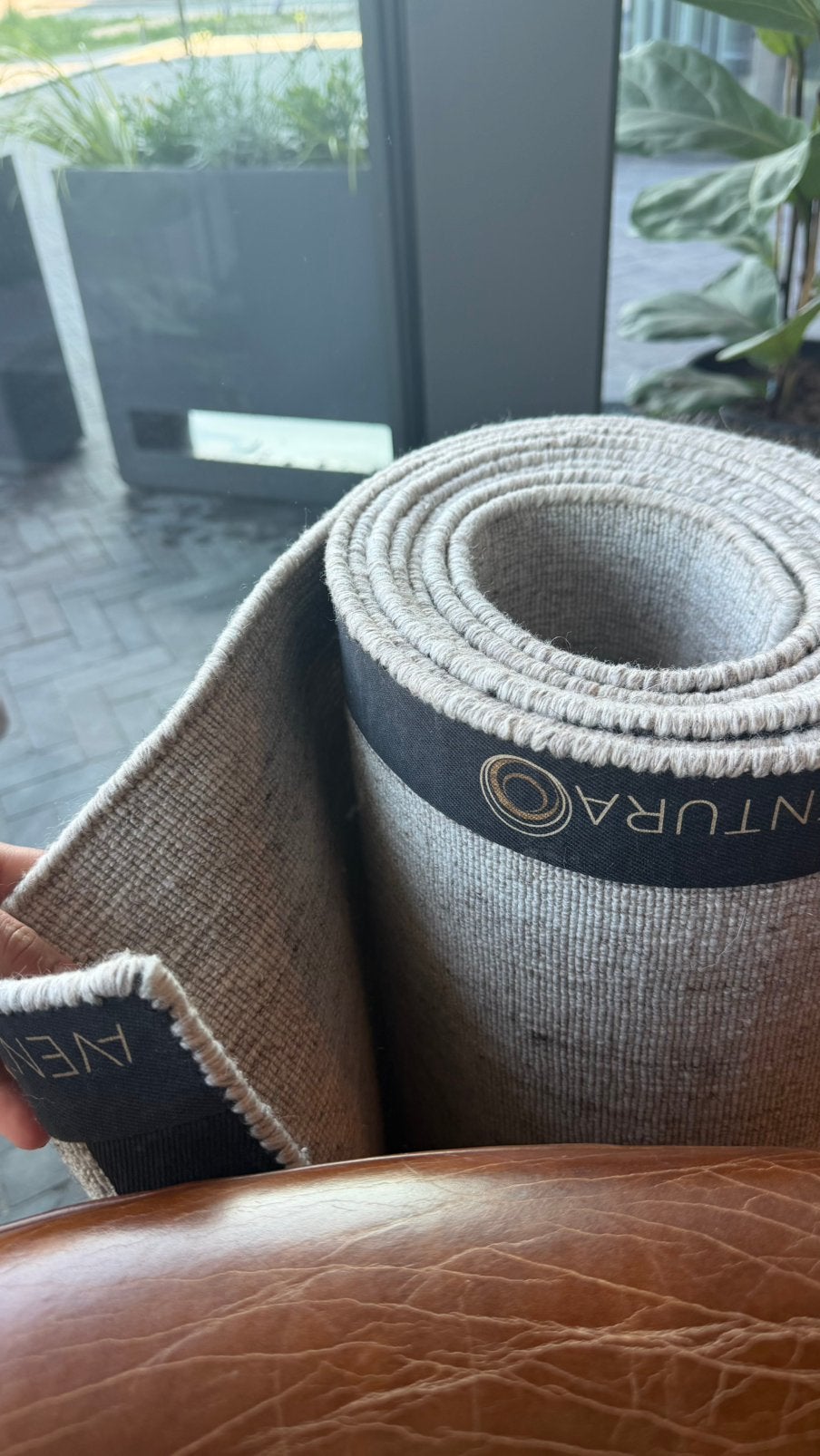 Beige loper, Steen of Klei, Ophalen of Verzenden, Zo goed als nieuw, Minder dan 5 m²