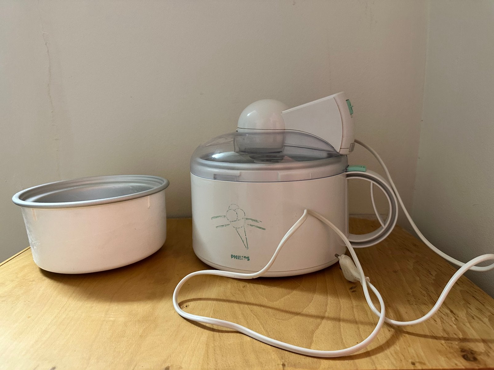 Philips ijsmachine met twee koelelementen, Ophalen, Gebruikt