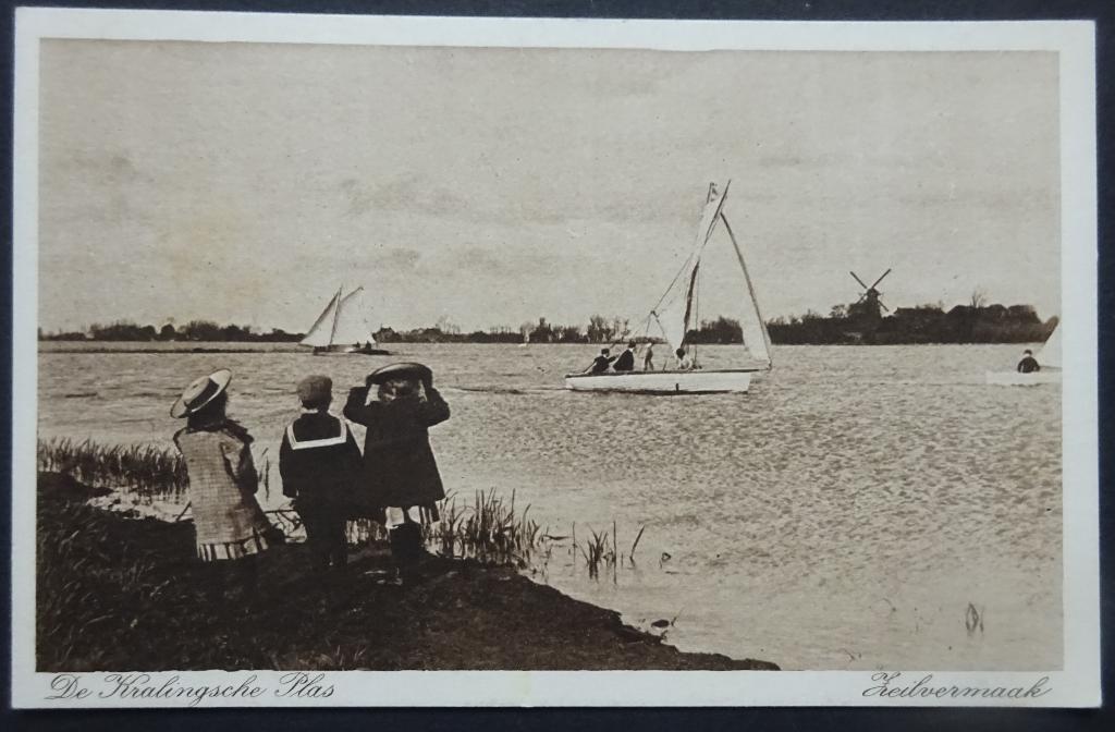 Rotterdam, De Kralingsche Plas, Zeilvermaak.. 1917., Ophalen of Verzenden, Voor 1920, Ongelopen, Zuid-Holland