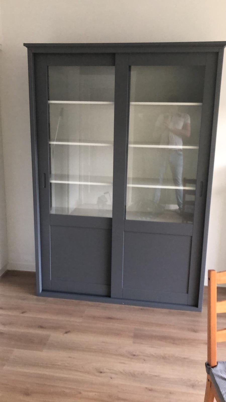 WOOOD vince schuifdeurkast, grenen, leem., Ophalen, 50 tot 100 cm, Zo goed als nieuw, Minder dan 100 cm