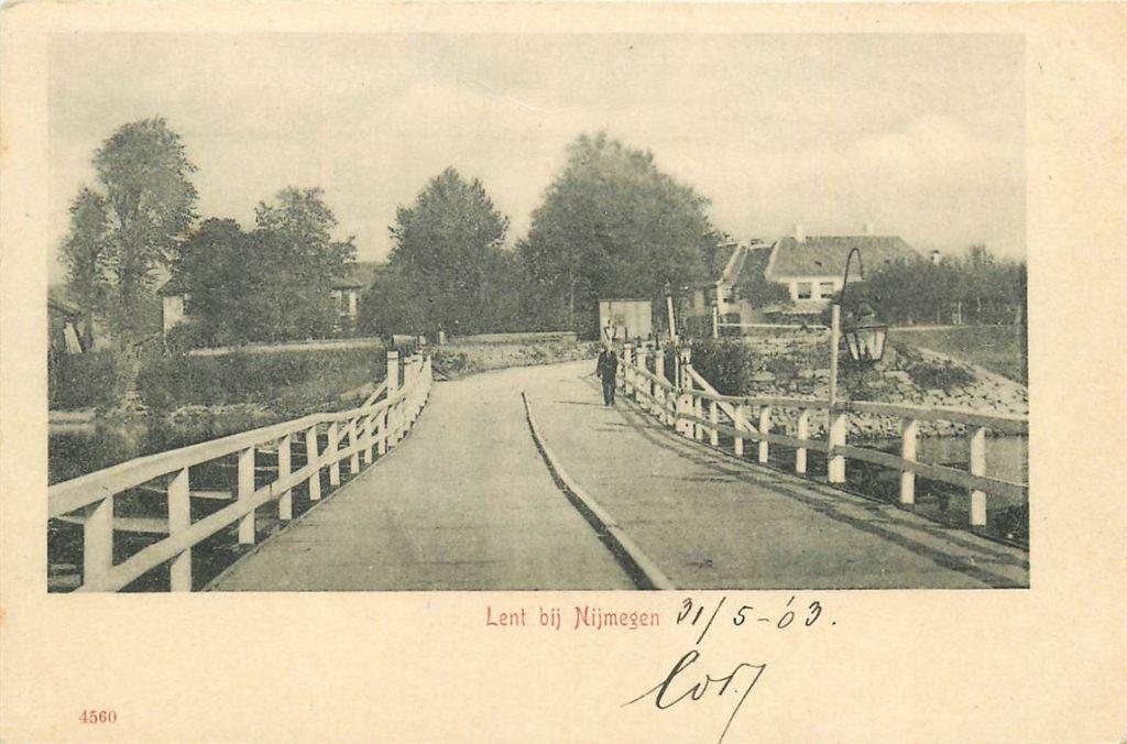 701-341-047 Lent bij Nijmegen, Verzamelen, Ansichtkaarten | Nederland, Verzenden, Voor 1920, Gelderland