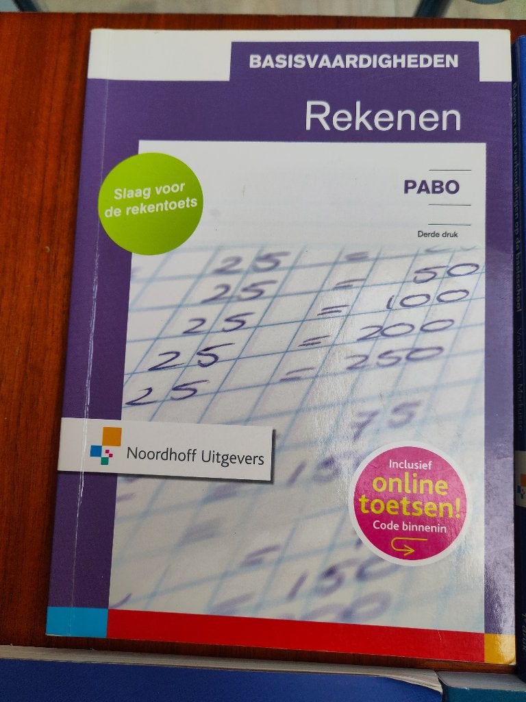 Studieboek PABO: Basisvaardigheden rekenen voor de pabo, Ophalen of Verzenden, Alpha, Zo goed als nieuw, HBO