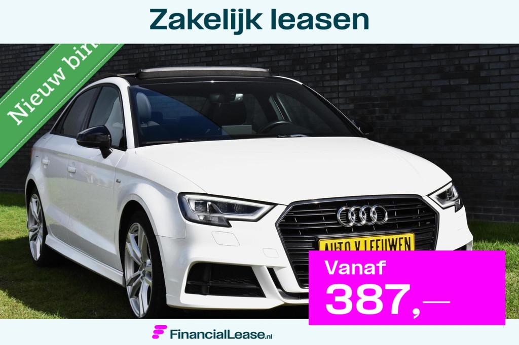Audi A3 Limousine 35 TFSI S-LINE 3x PANORAMADAK/LED/PDC/CRUI, Euro 6, 4 cilinders, 150 pk, Wit