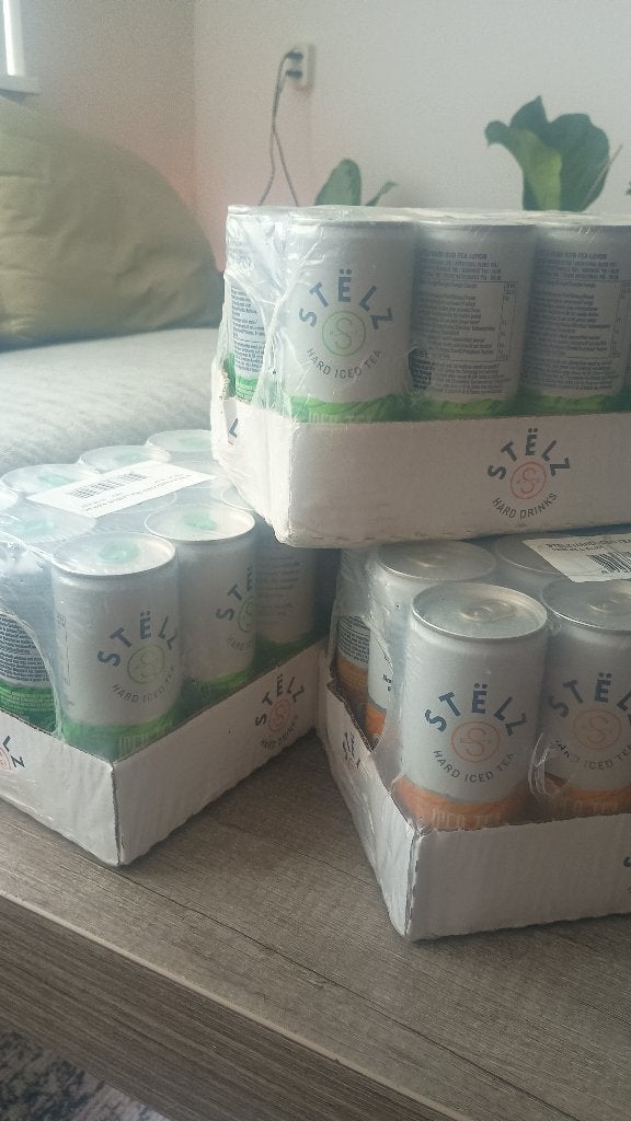 STËLZ Hard Iced Tea. Mango/Lemon. 15,- incl. Per tray., Diversen, Ophalen