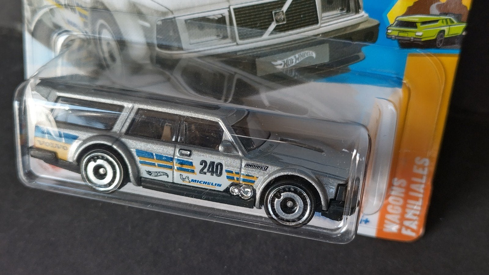 Volvo 240 Drift Wagon zilver 1:64 Hotwheels Pol, 1186 MJ 1 NL, Auto, Verzenden, Nieuw