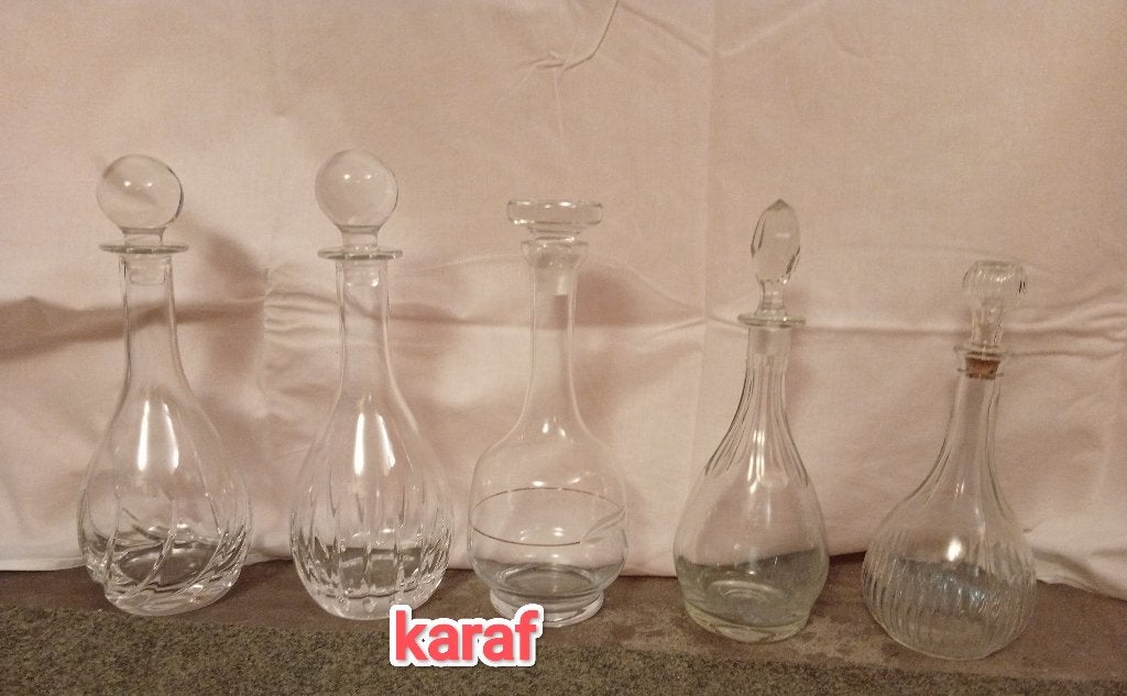 Karaf en hangers, Antiek en Kunst, Antiek | Glas en Kristal, Ophalen