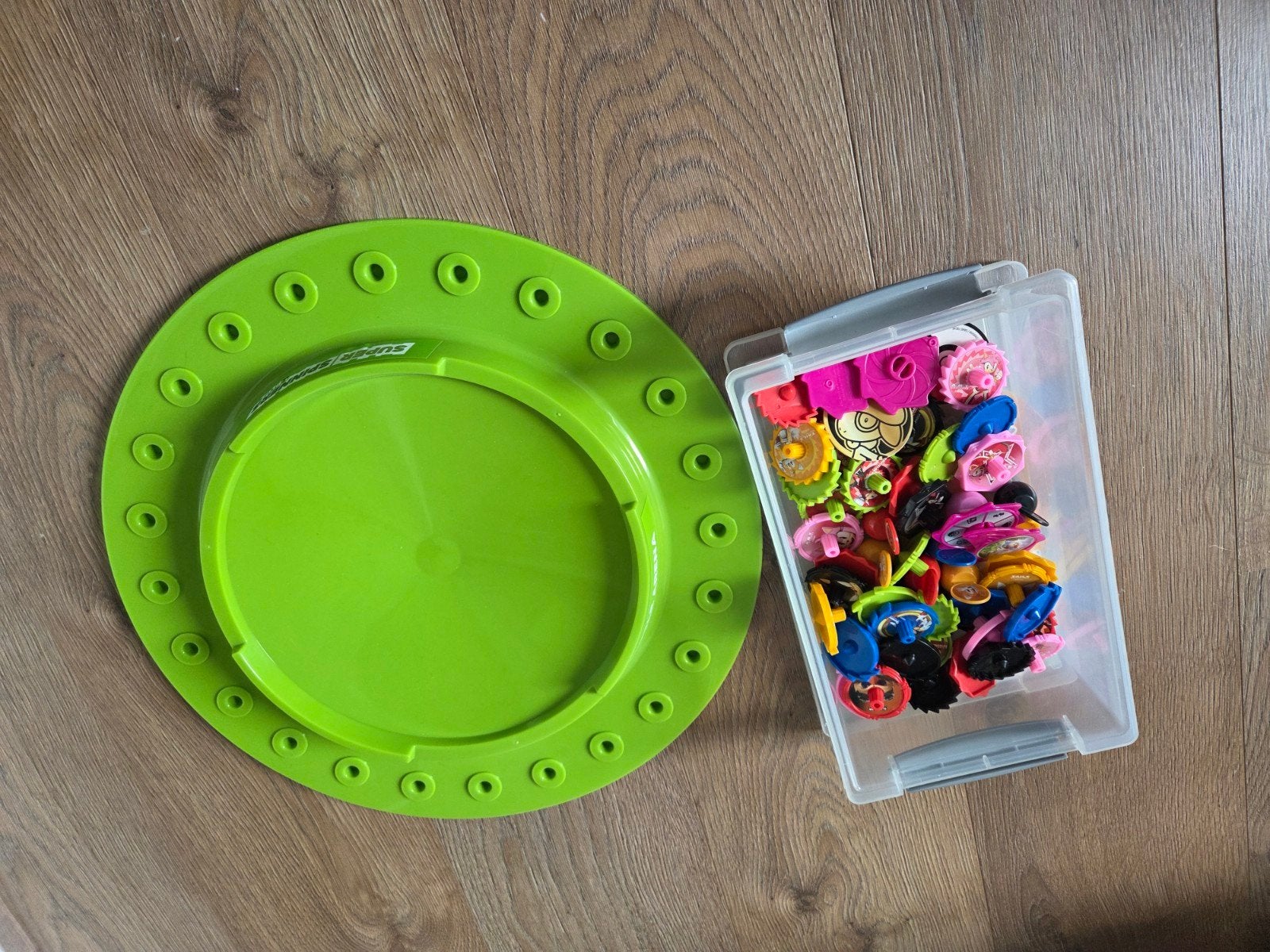 Stapelstein speelset met veel accessoires, Kinderen en Baby's, Speelgoed | Educatief en Creatief, Ophalen of Verzenden, Gebruikt