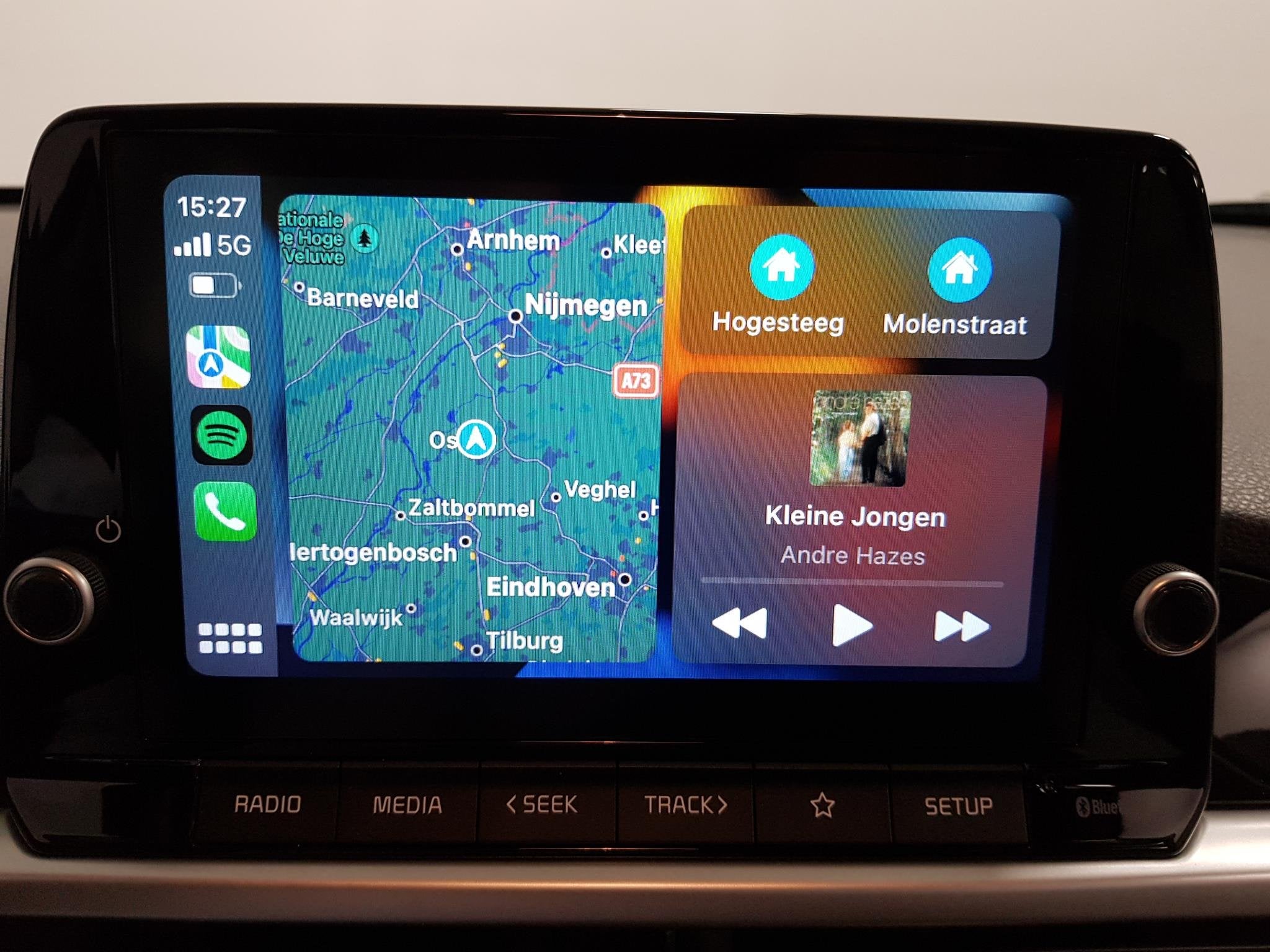 Kia Picanto 1.0 DPi Automaat DynamicLine Navigatie Airco Cam, Auto's, Kia, 877 kg, Stof, Gebruikt, 4 stoelen