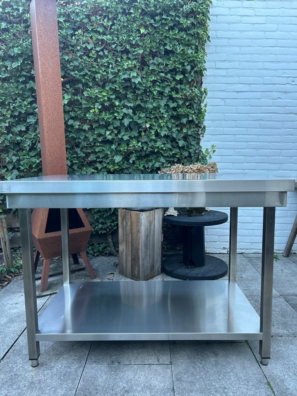 RVS Werktafel 1200x850x700mm (bxhxd), Ophalen of Verzenden, Gebruikt