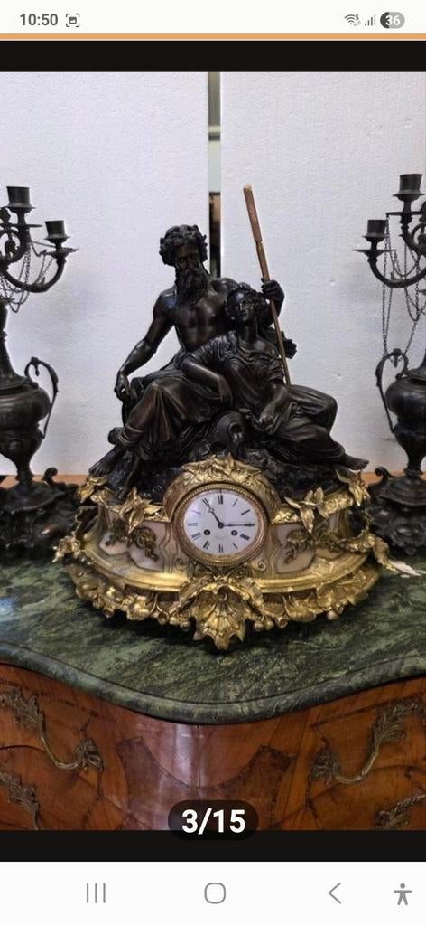 Super groot bronzen klokkenstel, Antiek en Kunst, Ophalen