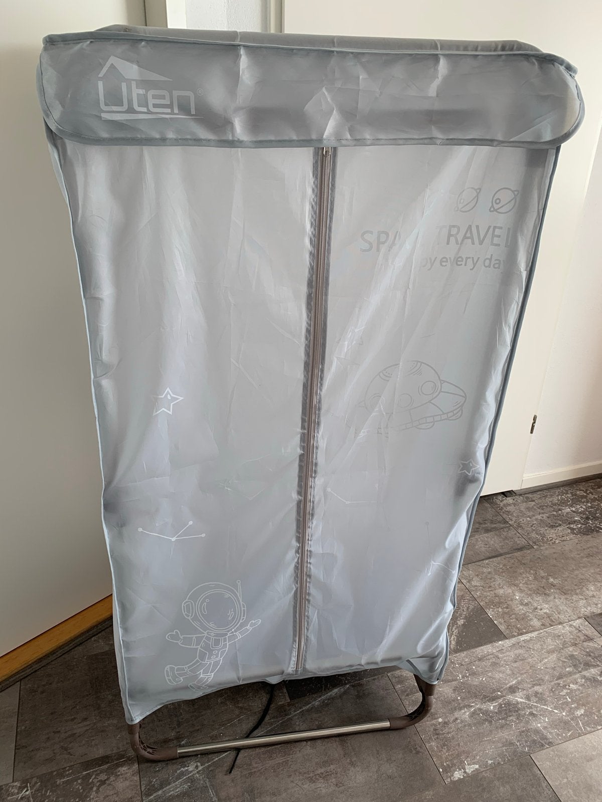 Opvouwbaar kledingrek met hoes - 140x67x47 cm, Huis en Inrichting, Kasten | Kledingkasten, Ophalen, Gebruikt, 100 tot 150 cm, 50 tot 100 cm