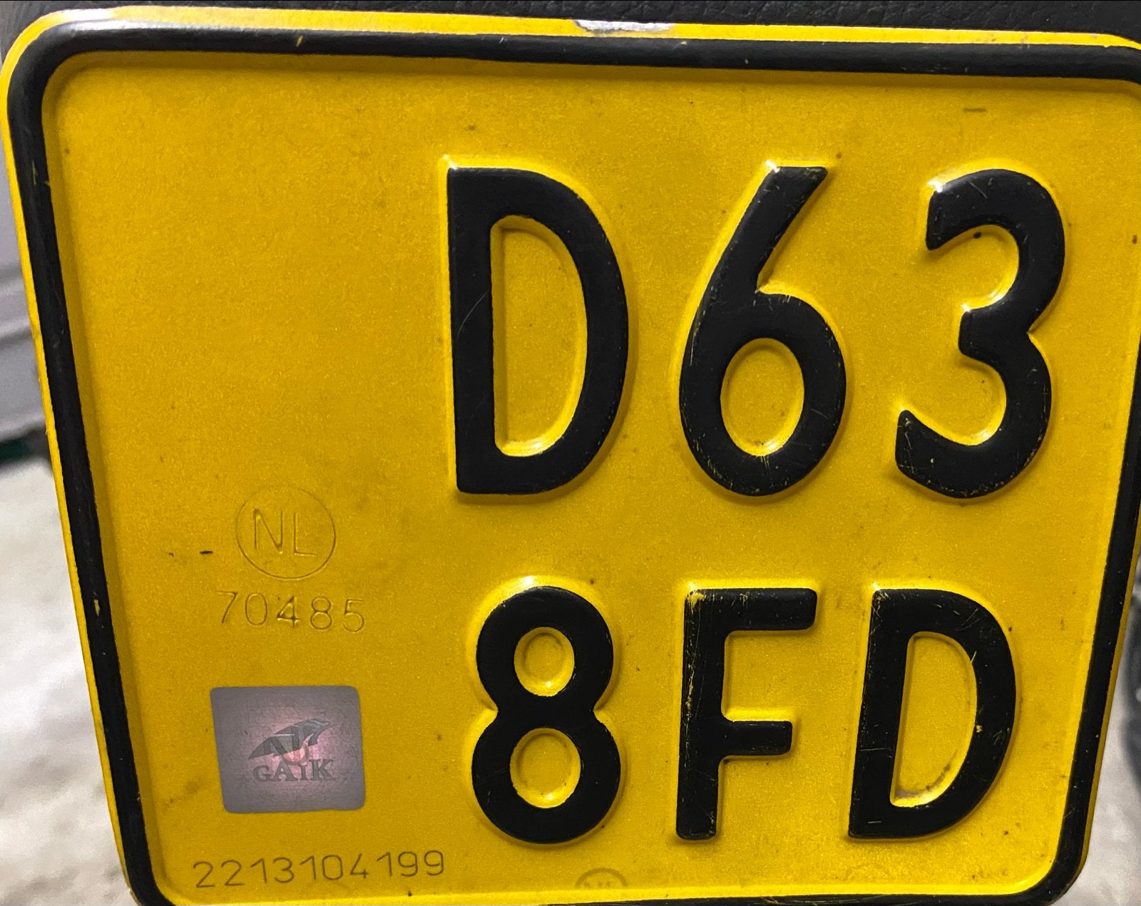 Kentekenplaat gevonden in Meppel, Ophalen of Verzenden, Gebruikt