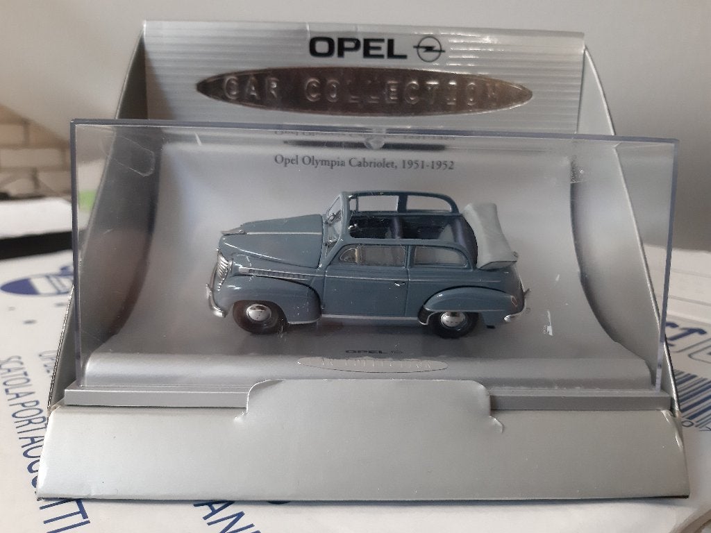 opel olympia cabriolet 1951-1952 1:43 opel collection, Ophalen of Verzenden, Zo goed als nieuw, Auto, Overige merken