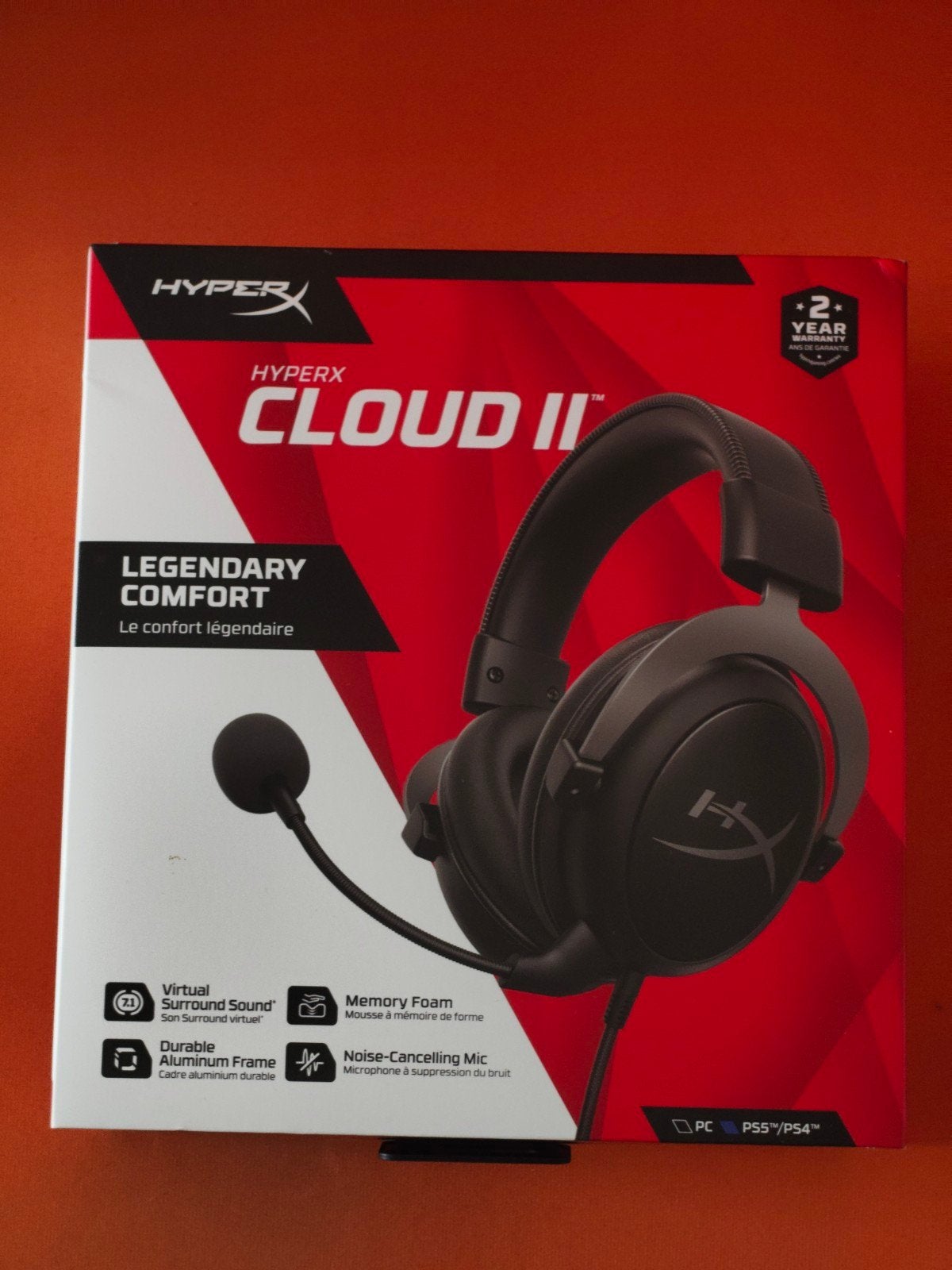 HyperX Cloud II Gaming Headset (Zwart) – Compleet in Doos!, Computers en Software, Ophalen, HyperX, Gebruikt, Over-ear