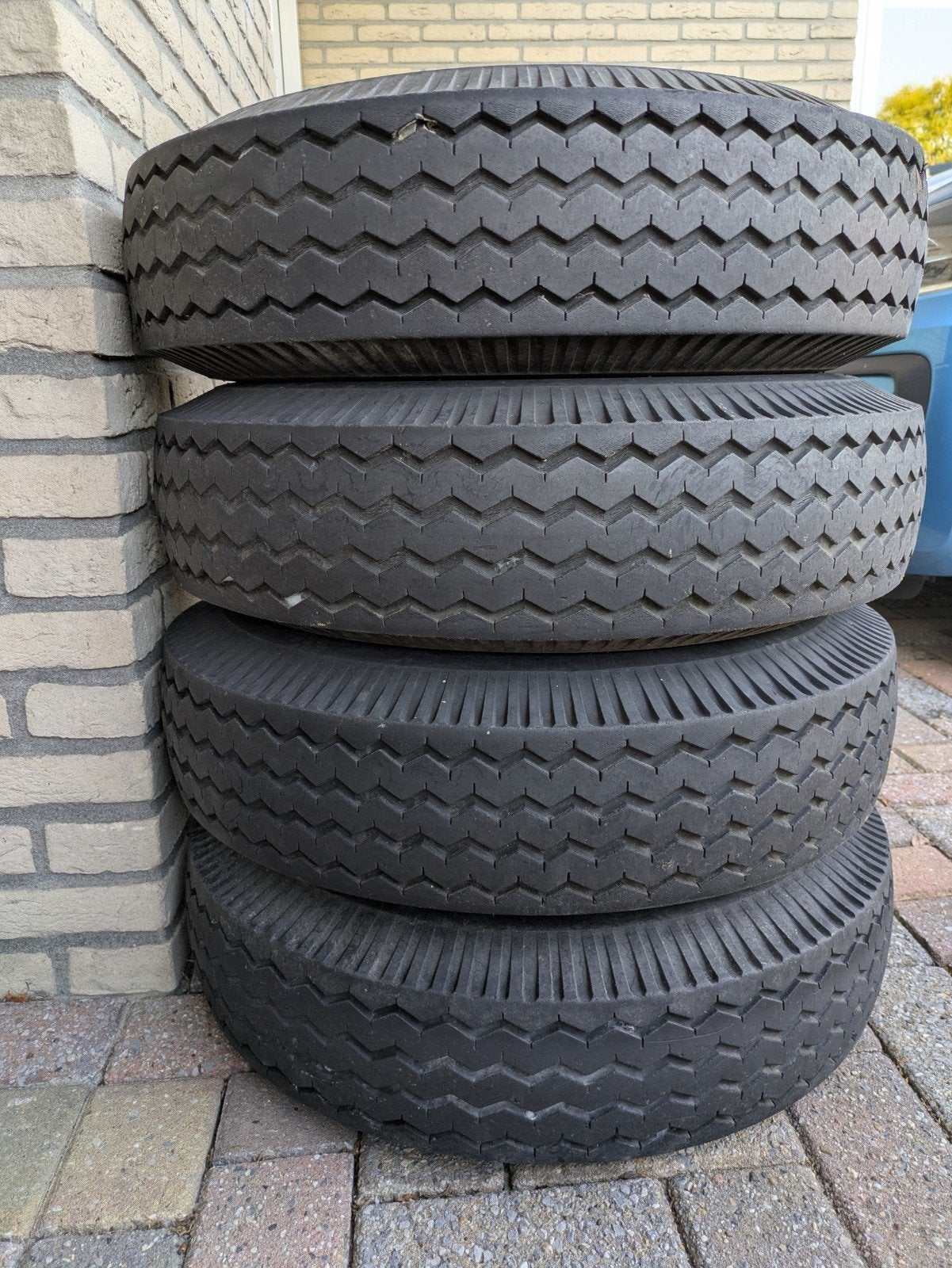 bf goodrich 5x112 velgen en banden aanhanger, Ophalen, Gebruikt