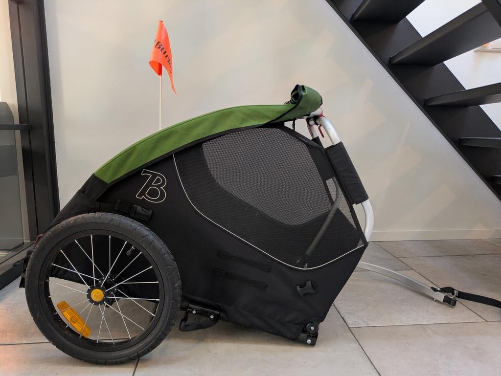 Fietskar hond, Burley tailwagon, Gebruikt, Opvouwbaar, Burley, 20 tot 40 kg
