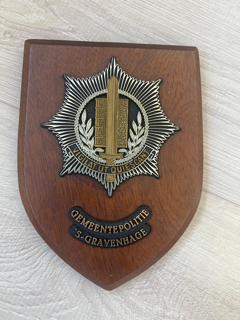 Wapenschild Gemeentepolitie ‘s Gravenhage, Den Haag, Verzamelen, Ophalen of Verzenden, Overige soorten, Nederland, Overige typen